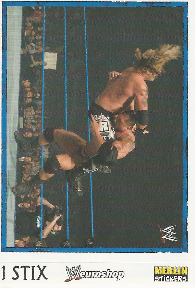 WWE Merlin Heros Stickers 2008 Batista #63
