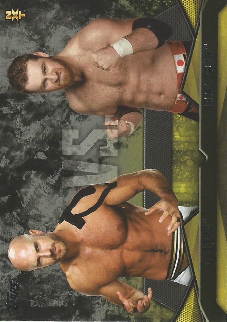 WWE Topps Then Now Forever 2016 Cesaro vs Sami Zayn #13