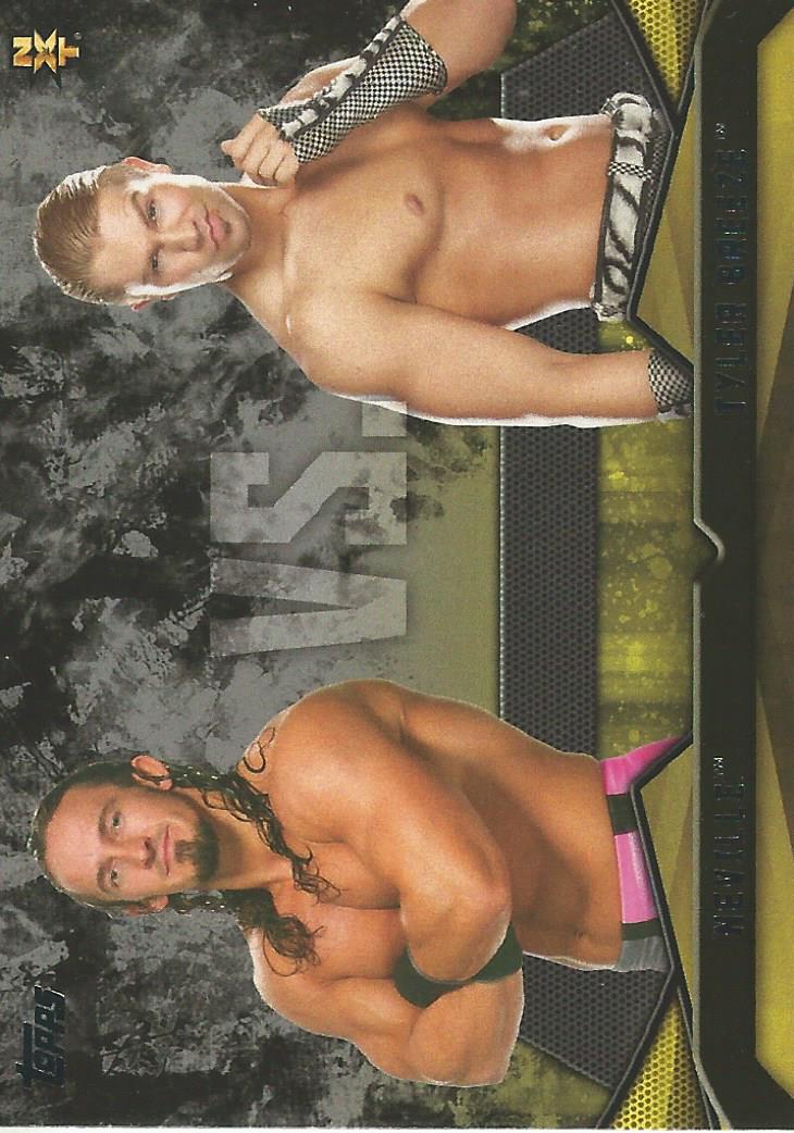 WWE Topps Then Now Forever 2016 Neville vs Tyler Breeze #15