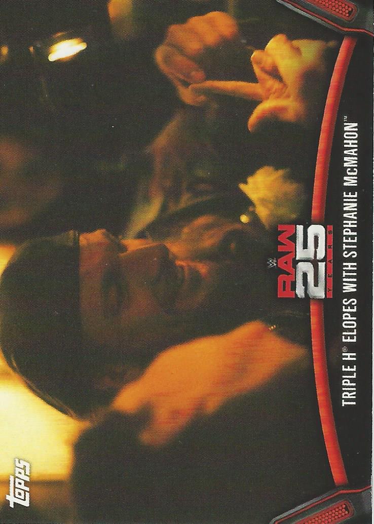 WWE Topps Then Now Forever 2018 Triple H Raw-15 trading card PW Catalog