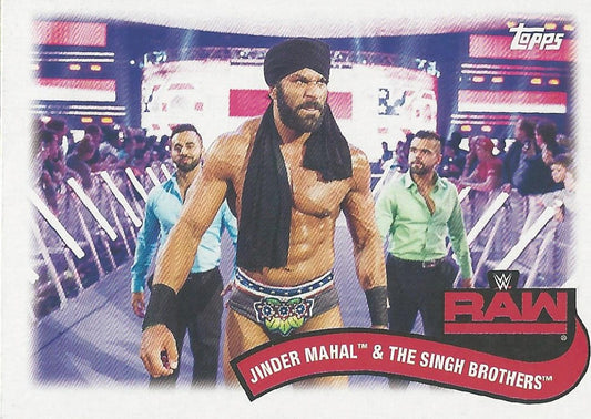 WWE Topps Heritage 2018 Jinder Mahal and The Singh Brothers TT-13