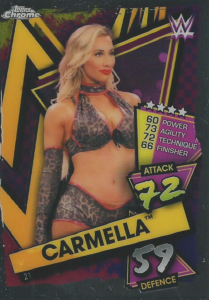 WWE Topps Slam Attax Chrome 2021 Carmella #21