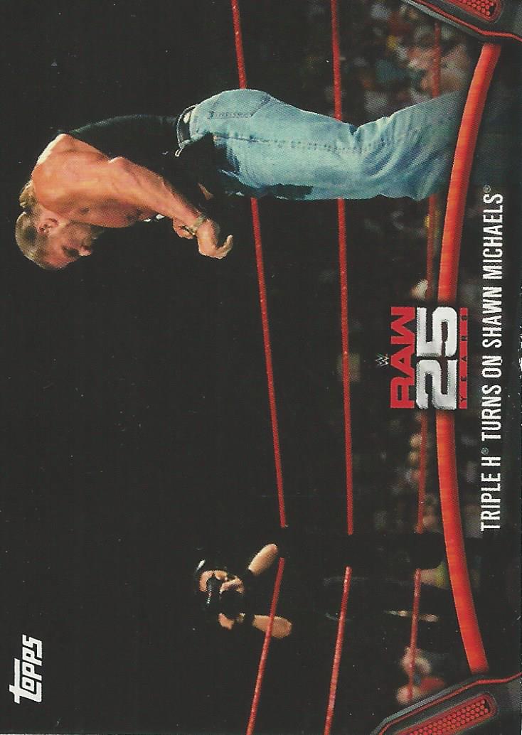 WWE Topps Then Now Forever 2018 Triple H Raw-20 trading card PW Catalog