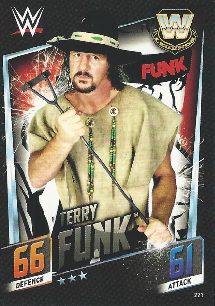 WWE Topps Slam Attax 2015 Then Now Forever Terry Funk #221