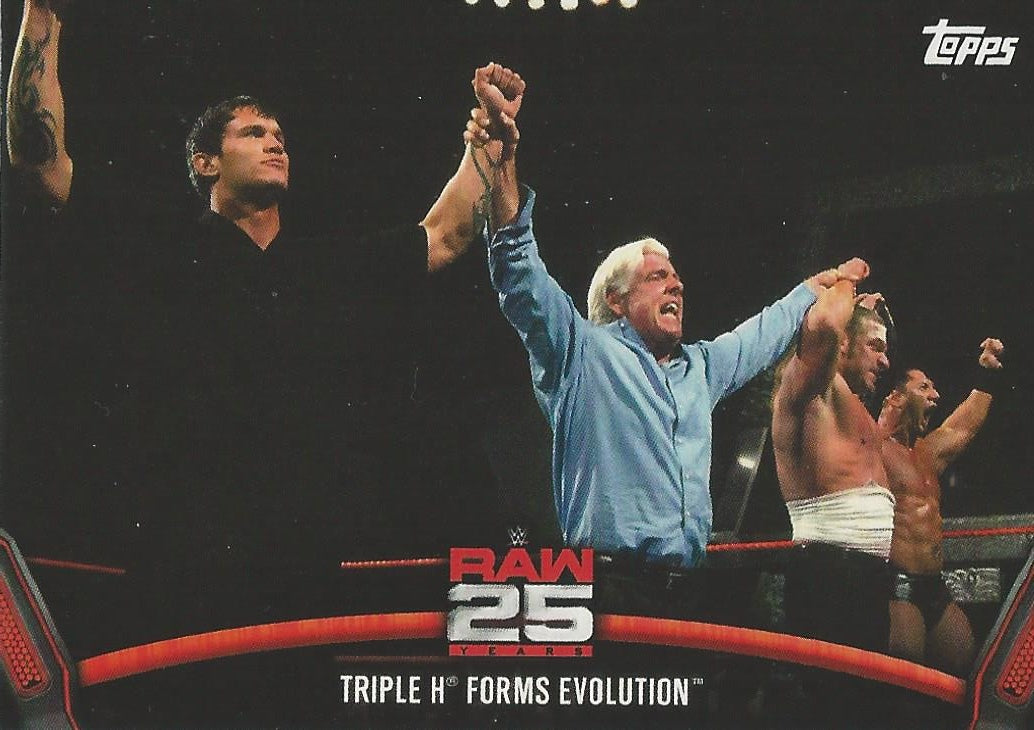 WWE Topps Then Now Forever 2018 Randy Orton Triple H Ric Flair Batista Raw-21