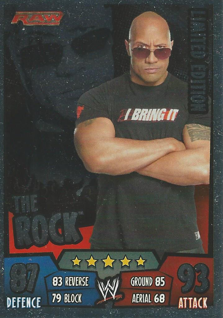 WWE Topps Slam Attax Rumble 2011 The Rock Limited Edition trading card PW Catalog