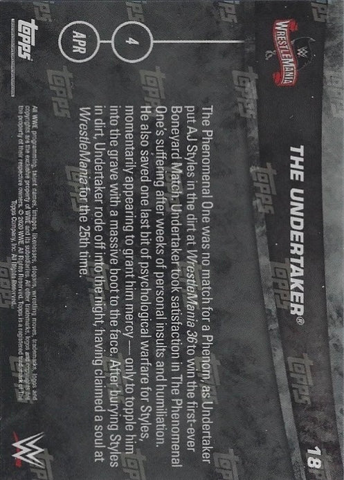 Undertaker DEF. AJ Styles in a Boneyard Match - image 2