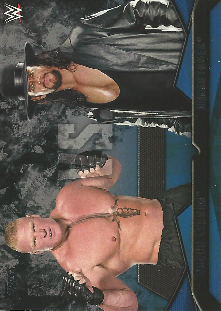 WWE Topps Then Now Forever 2016 Brock Lesnar vs Undertaker #10