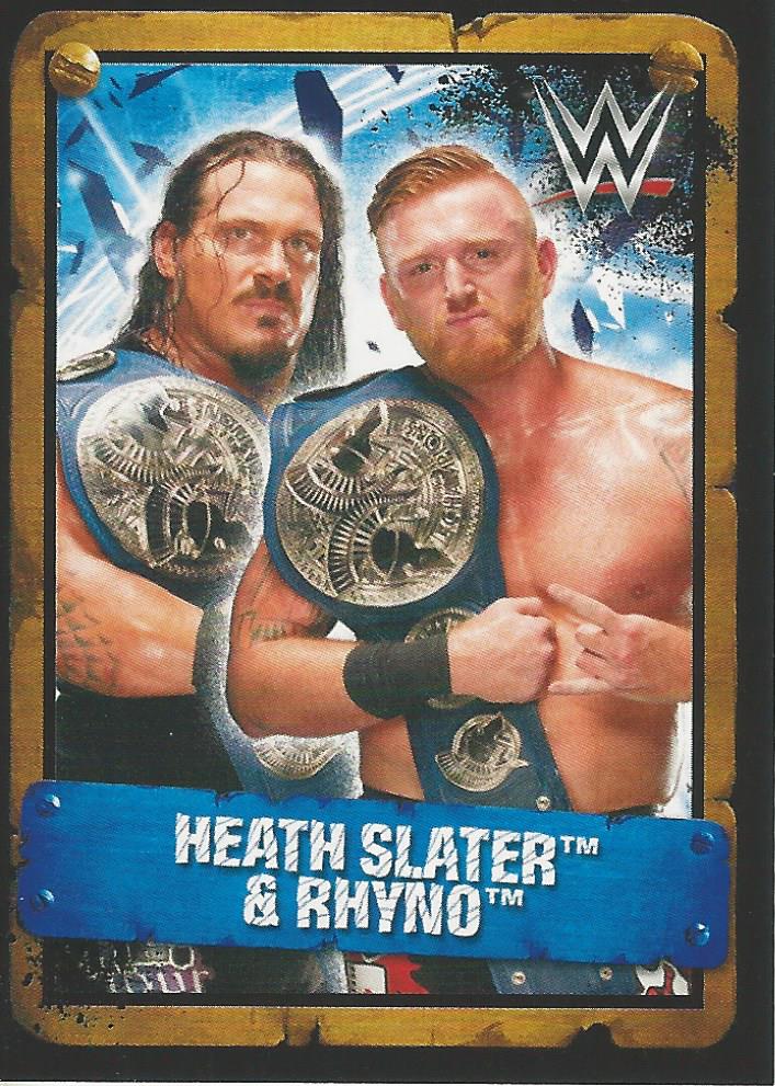 WWE Topps Stickers 2017 Rhyno and Heath Slater #235