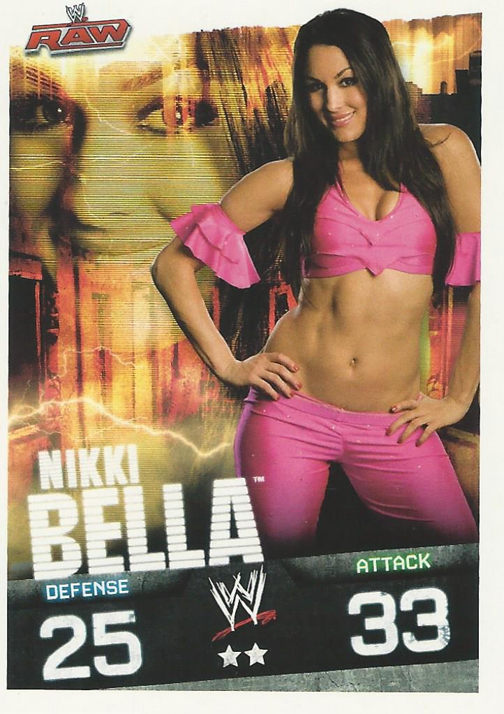 WWE Topps Slam Attax Evolution 2010 Nikki Bella US Variant trading card PW Catalog