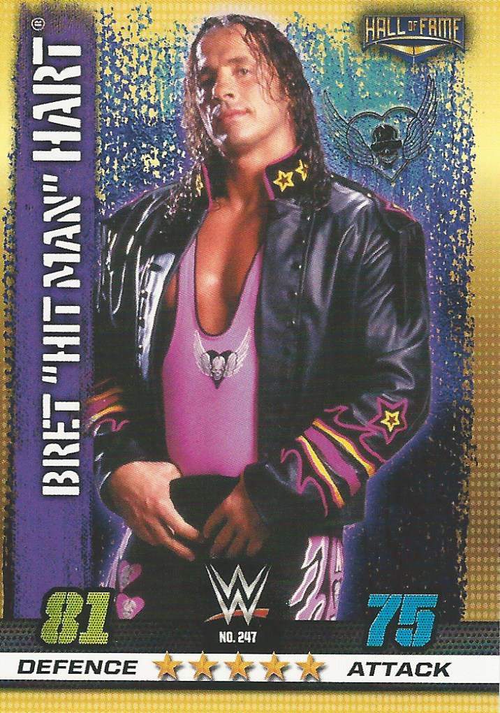 WWE Topps Slam Attax 10th Edition 2017 Bret Hitman Hart #247