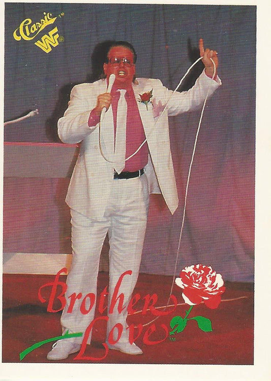 WWF Classic Trading Cards 1990 Brother Love No.24 trading card PW Catalog