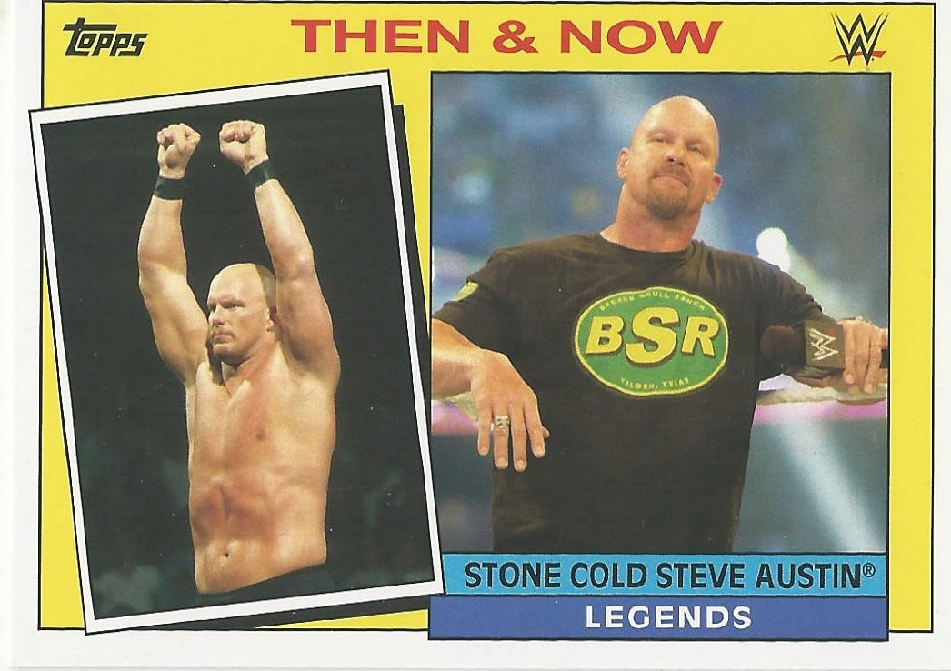 WWE Topps Heritage 2015 Stone Cold Steve Austin 25 of 30