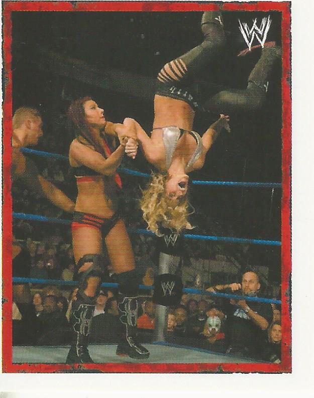WWE Merlin Heros 2008 Stickers Michelle McCool vs Victoria #46