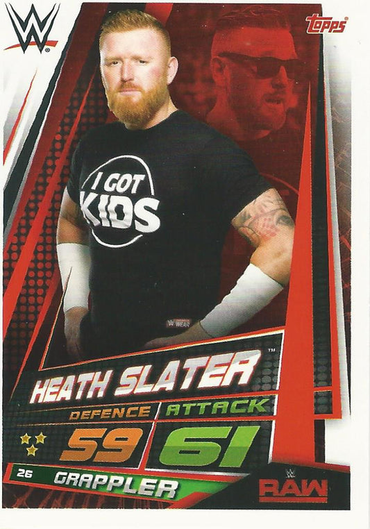 WWE Topps Slam Attax Universe 2019 Heath Slater #26