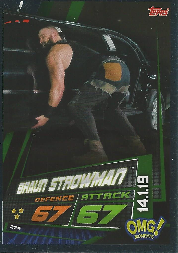 WWE Topps Slam Attax Universe 2019 Braun Strowman #274