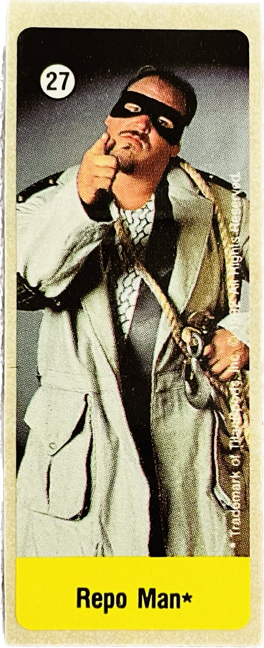 WWF Dunkin Bubble Gum Stickers (1992) No. 27 Repo Man PW Catalog