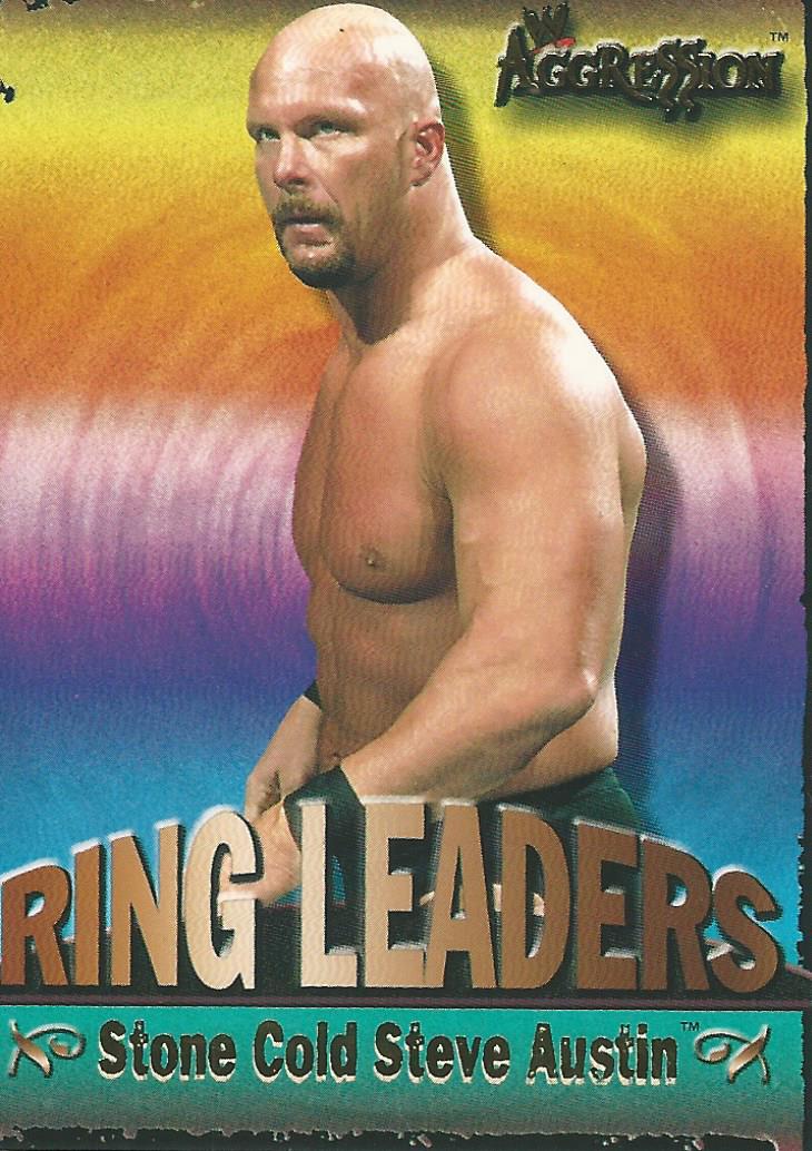 WWE Fleer Aggression 2003 Ring Leader Stone Cold Steve Austin 4 of 15 trading card PW Catalog