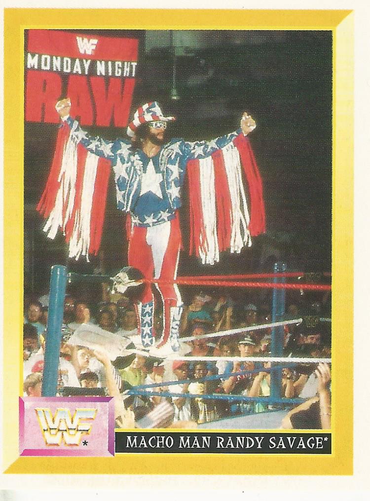 WWF Merlin Sticker 1994 Macho Man Randy Savage #114