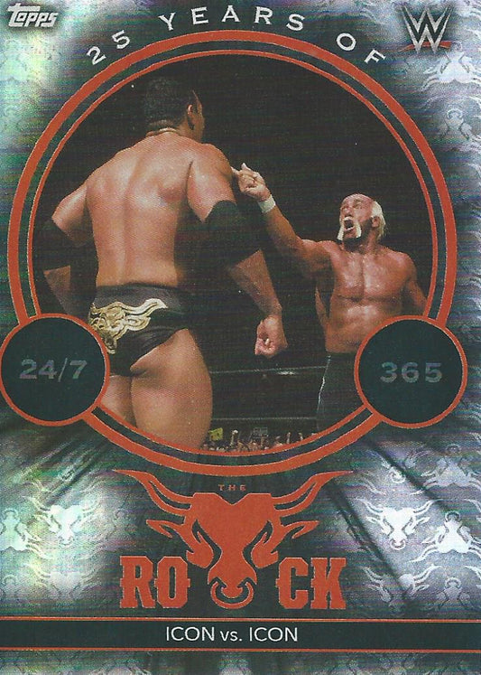 Topps WWE Superstars 2021 The Rock vs Hulk Hogan TR2