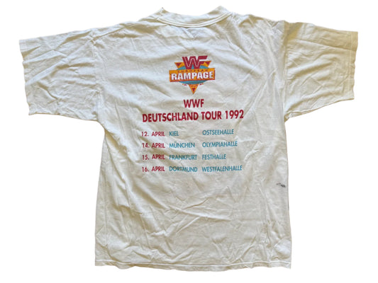 1992 WWF European Rampage German Tour T-shirt Pwcatalog