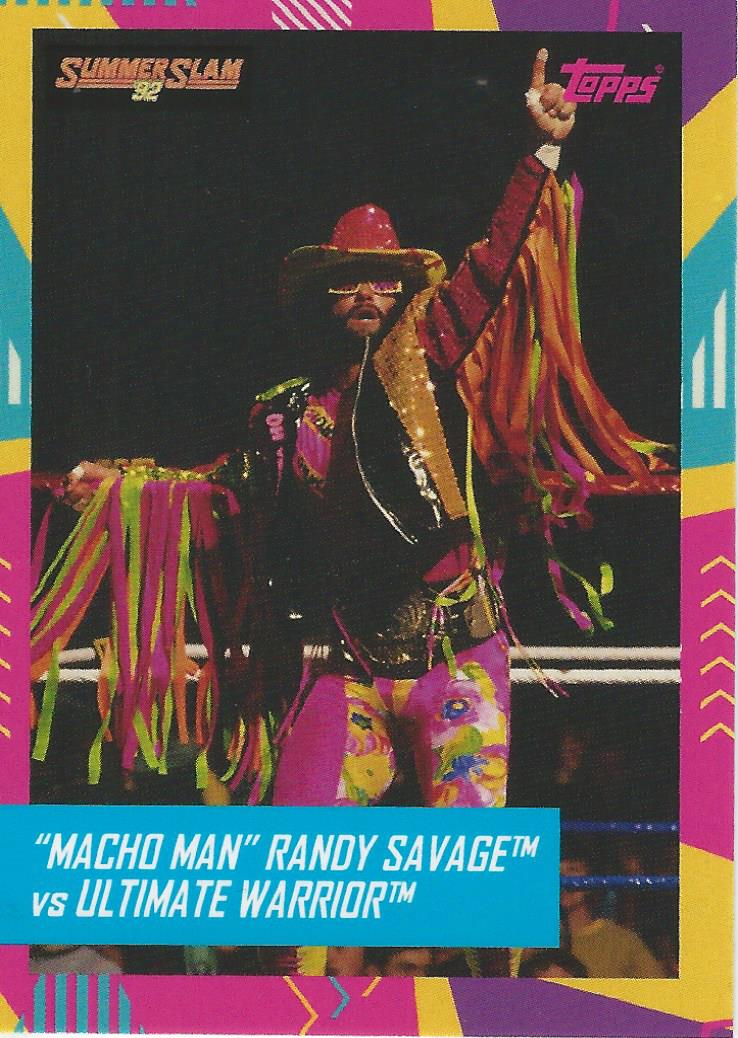 WWE Topps Best of British 2021 Macho Man Randy Savage trading card PW Catalog