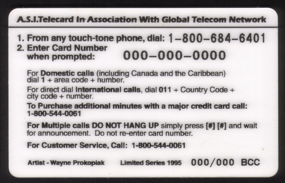 Hacksaw Jim Duggan Phone Card - image 2