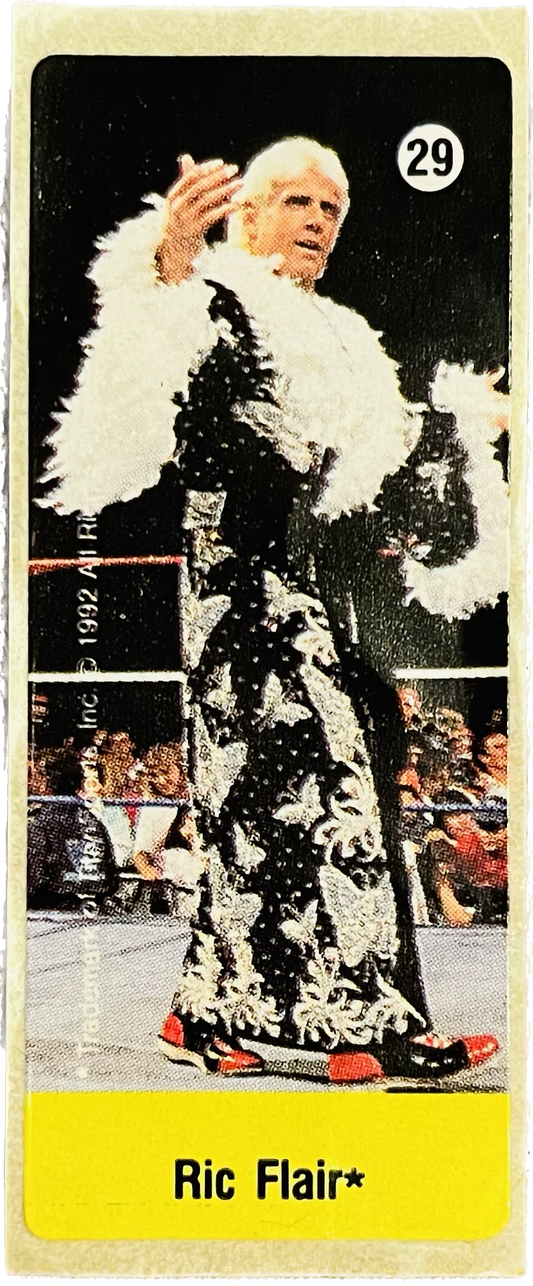 WWF Dunkin Bubble Gum Stickers (1992) No. 29 Ric Flair PW Catalog