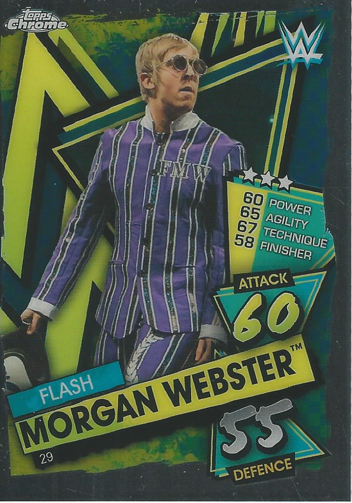 WWE Topps Slam Attax Chrome 2021 Flash Morgan Webster #29