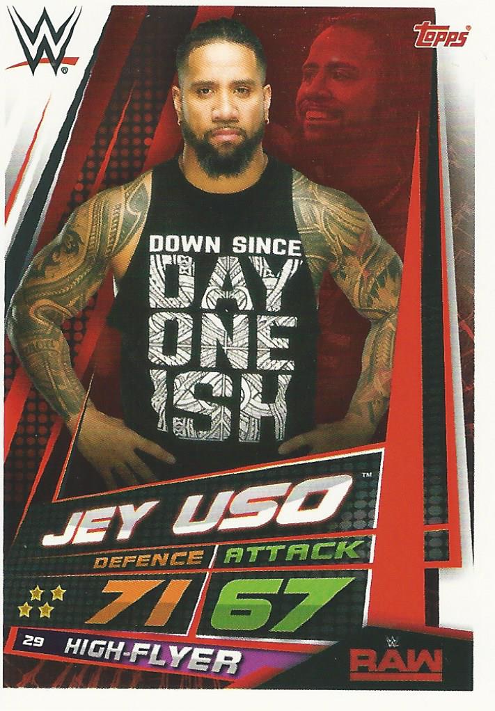WWE Topps Slam Attax Universe 2019 Jey Uso #29
