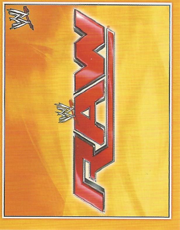 WWE Topps A-Z Sticker Collection 2014 Raw Logo #2