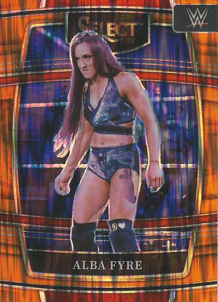 WWE Panini Select 2022 Alba Fyre #2 Orange Flash