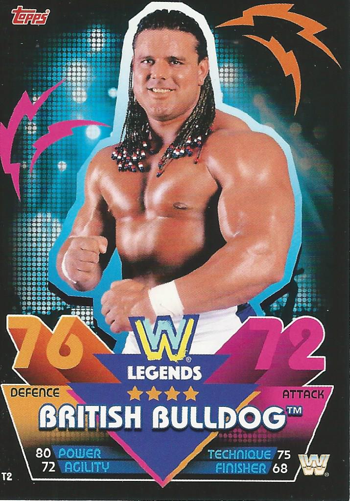 WWE Topps Slam Attax Reloaded 2020 British Bulldog T2 trading card PW Catalog