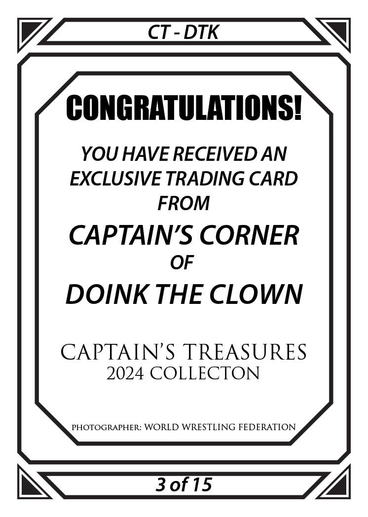 Doink the Clown trading card PW Catalog