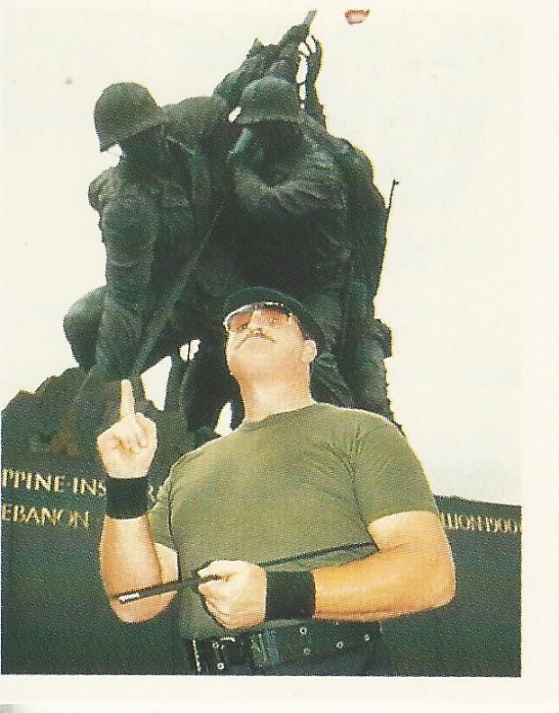 WWF Merlin Stickers 1991 Sgt Slaughter #307