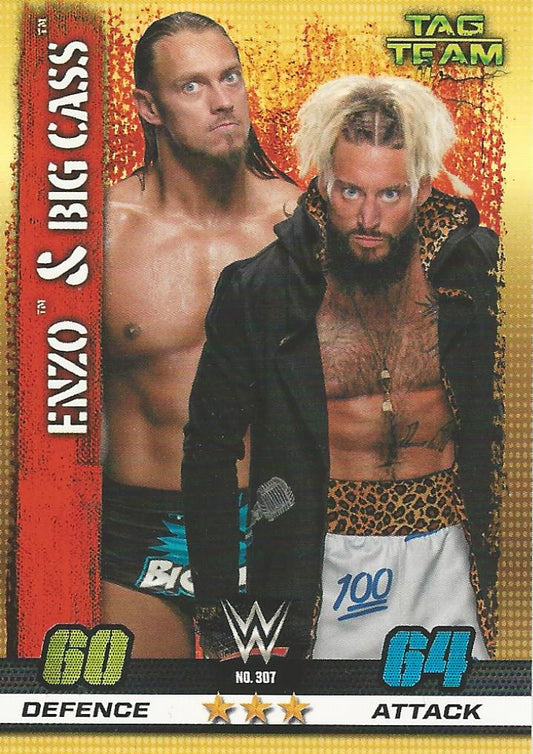 WWE Topps Slam Attax 10th Edition 2017 Enzo and Big Cass #307