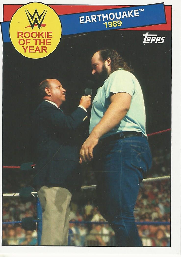 WWE Topps Heritage 2015 Earthquake 7 of 30 trading card PW Catalog