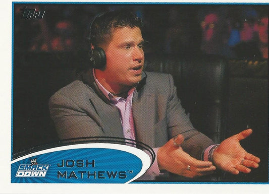 WWE Topps 2012 Josh Matthews #30