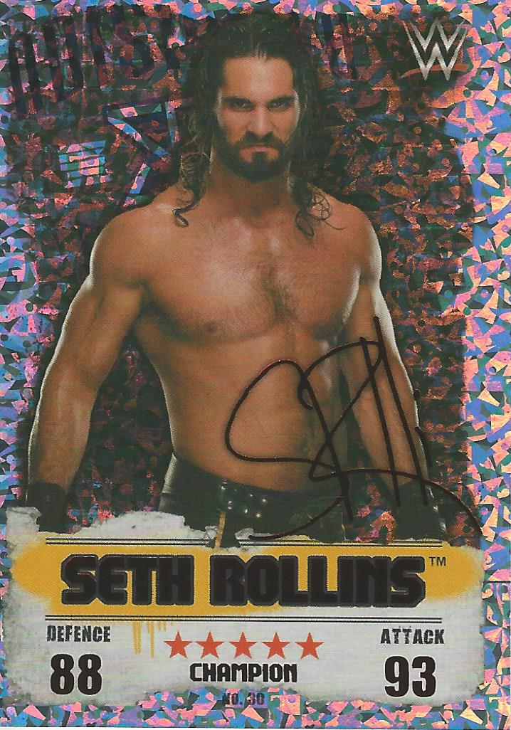 WWE Topps Slam Attax Takeover 2016 Seth Rollins Red Champion #30