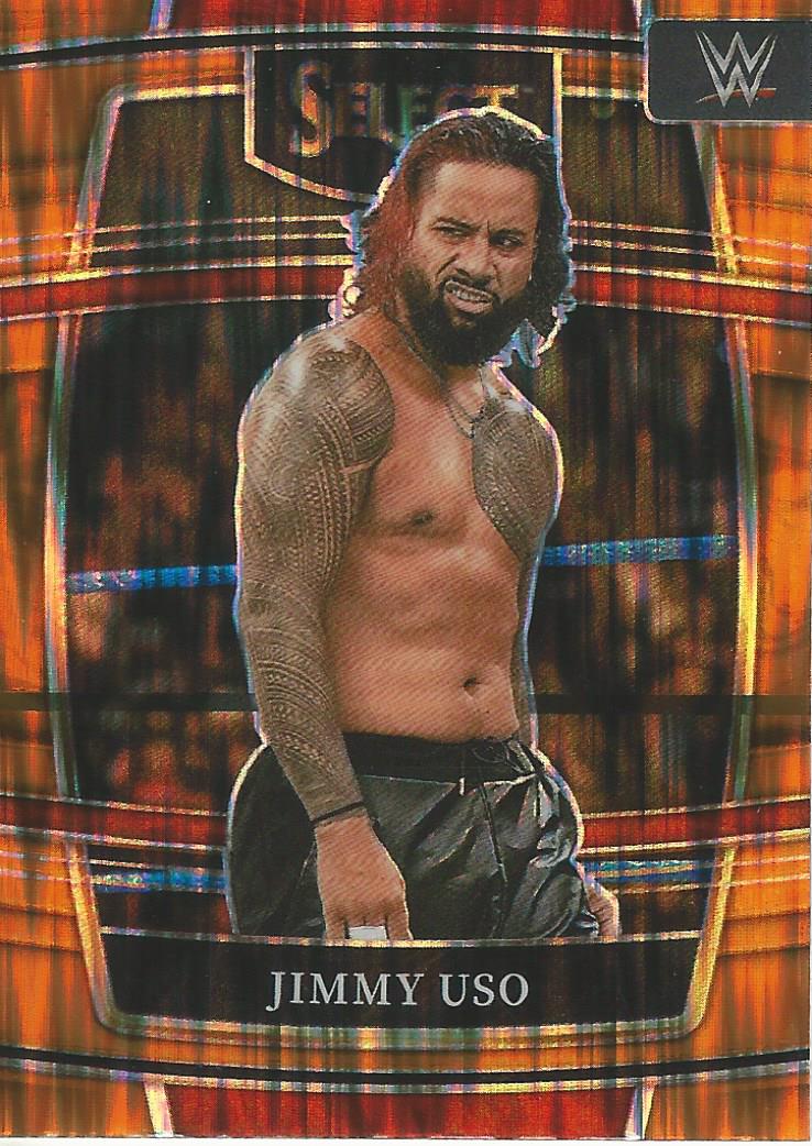 WWE Panini Select 2022 Jimmy Uso #31 Orange Flash