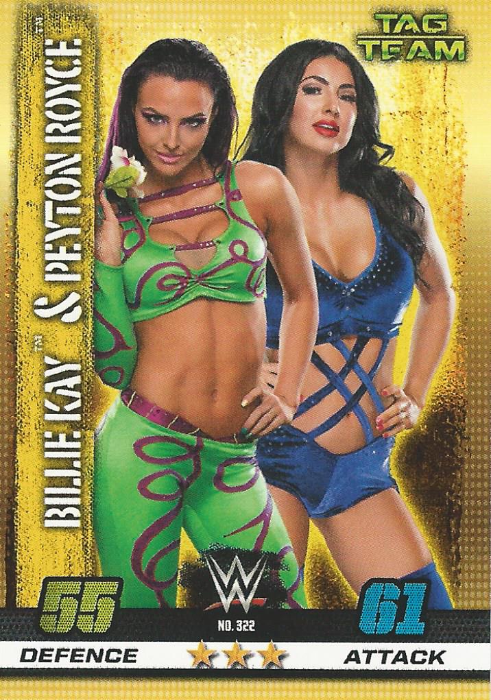 WWE Topps Slam Attax 10th Edition 2017 Billie Kay and Peyton Royce #322