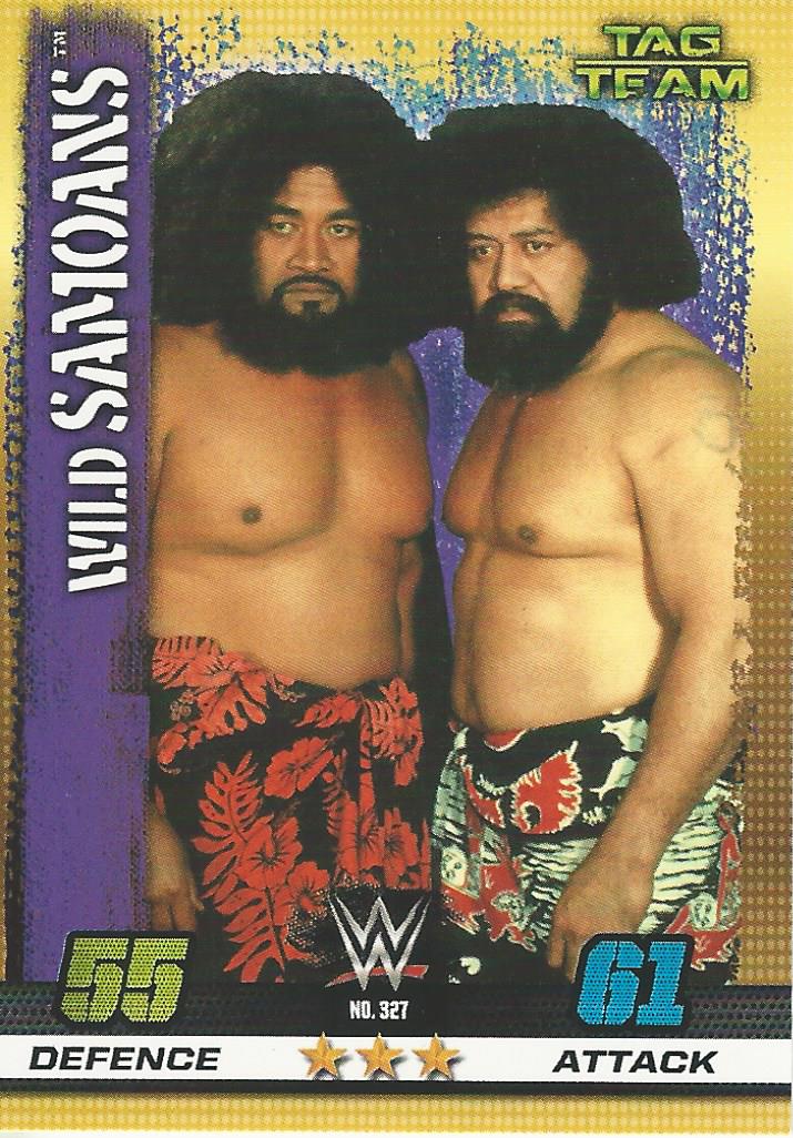 WWE Topps Slam Attax 10th Edition 2017 Wild Samoans #327