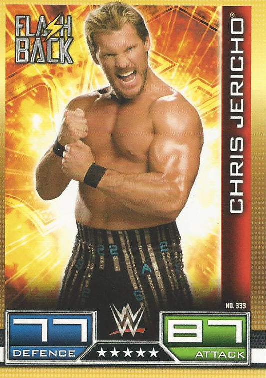 WWE Topps Slam Attax 10th Edition 2017 Flashback Chris Jericho #333