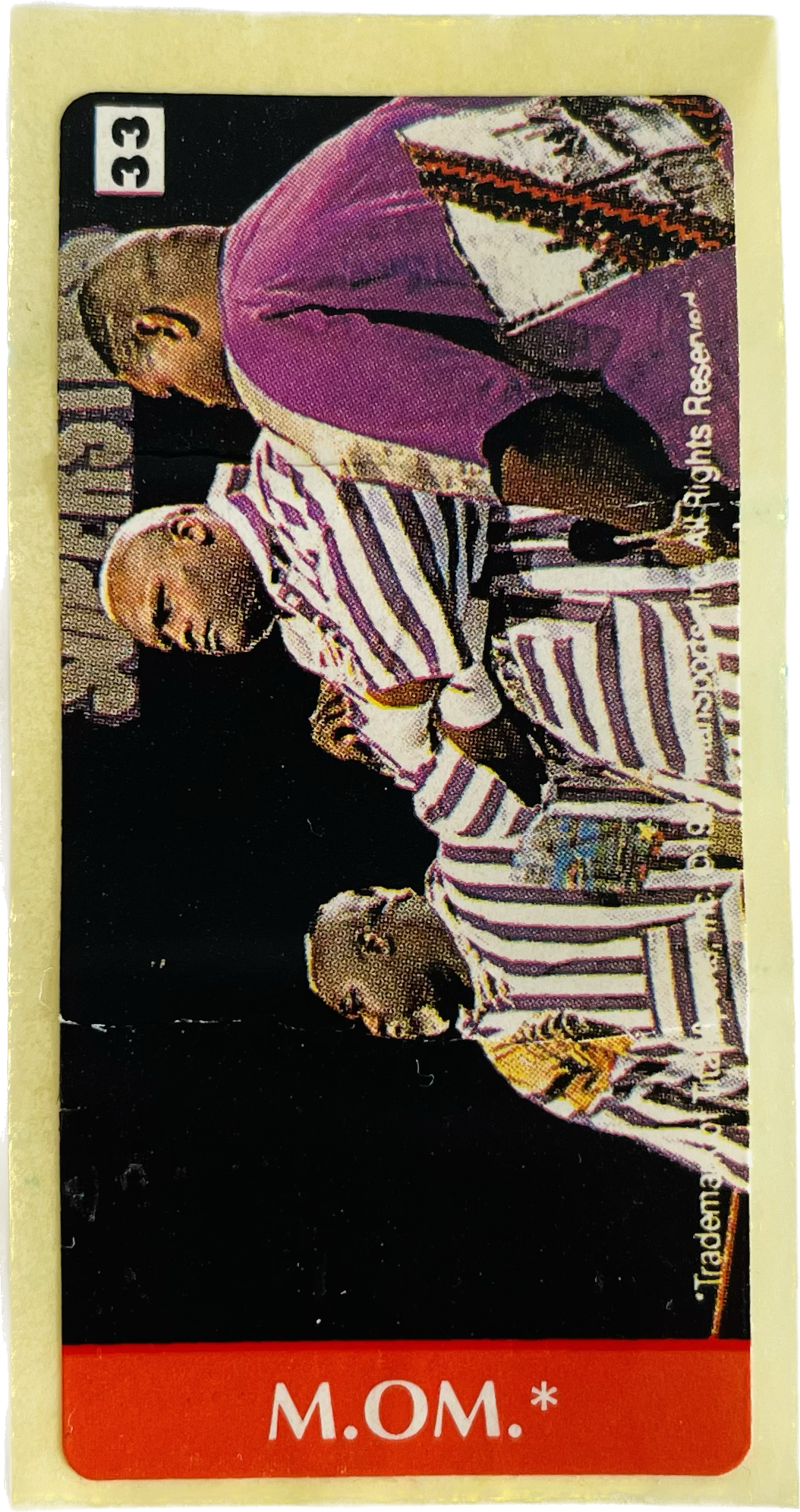 WWF Dunkin Bubble Gum Stickers (1993) No. 33 Men on a Mission PW Catalog