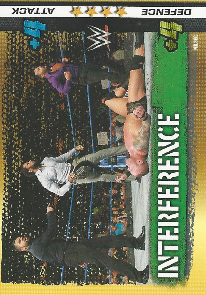WWE Topps Slam Attax 10th Edition 2017 Interference #361