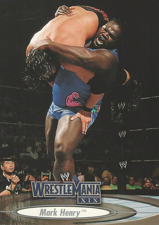 WWE Fleer Wrestlemania XIX 2003 Mark Henry #36