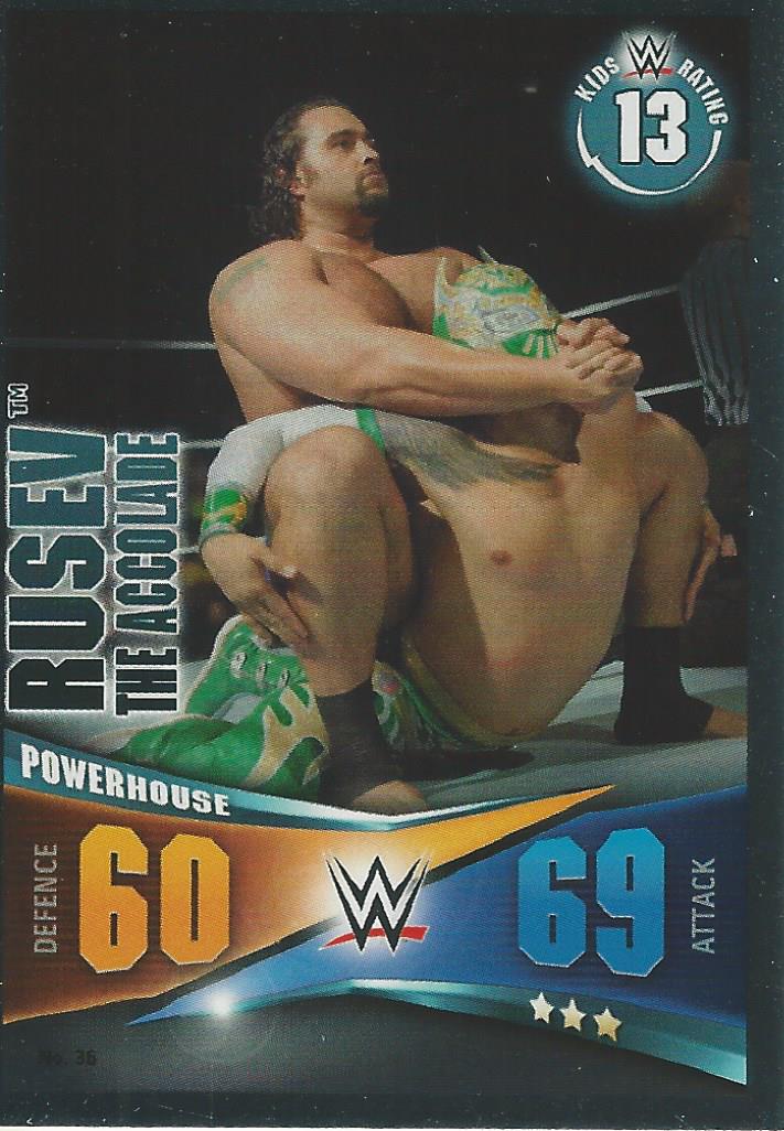 WWE Topps Slam Attax Rivals 2014 Rusev #36