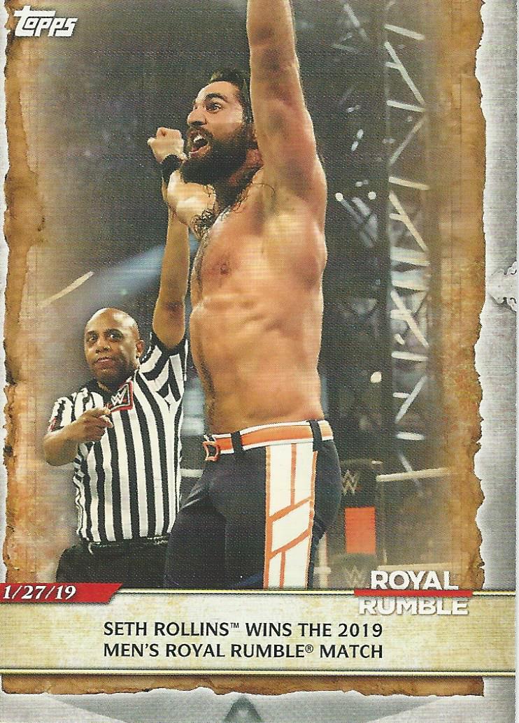 WWE Topps Road to Wrestlemania 2020 Seth Rollins #36
