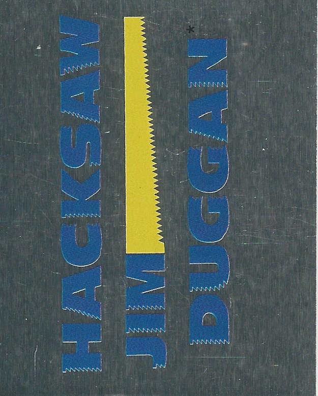 WWF Merlin Stickers 1991 Hacksaw Jim Duggan #373