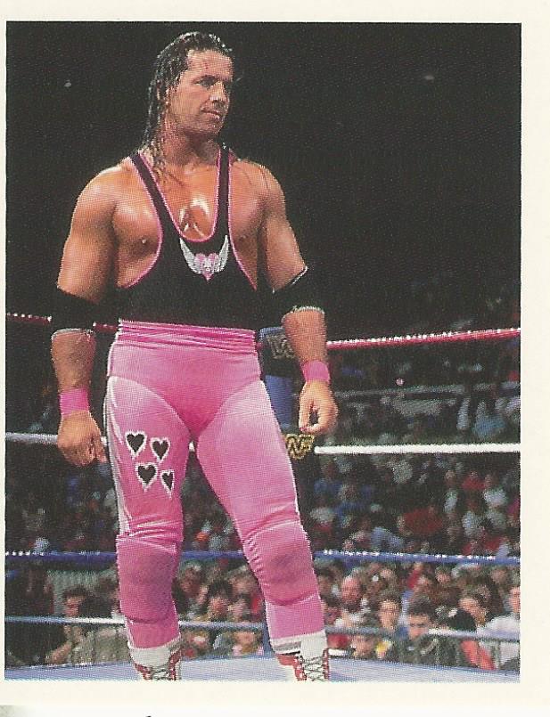 WWF Merlin Stickers 1992 Bret Hart #37